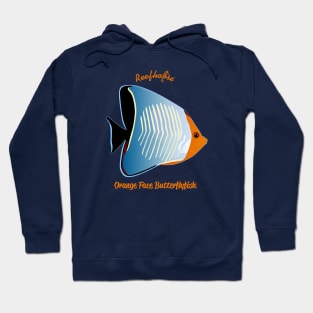 Orange Face Butterflyfish Hoodie